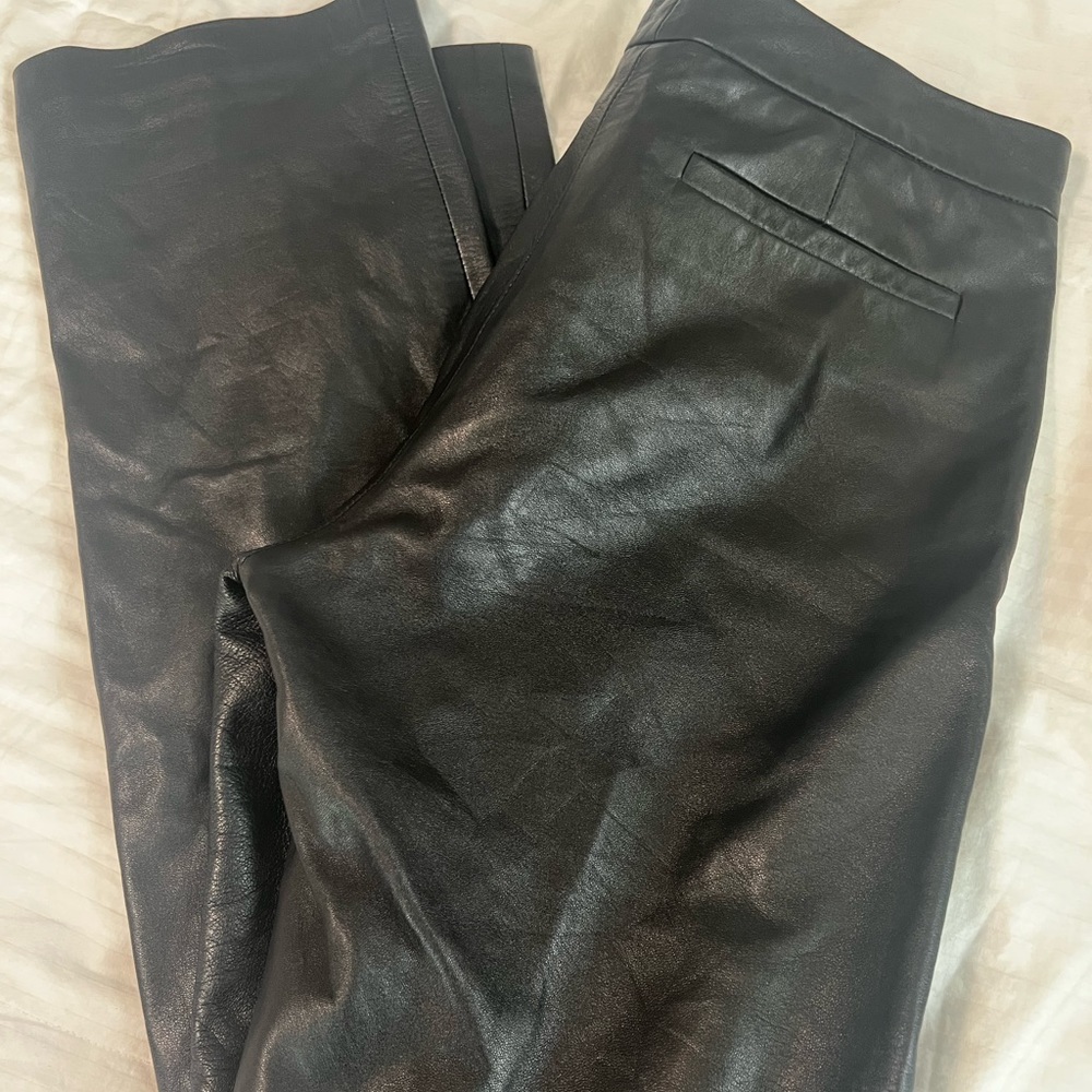 Coach leather pants